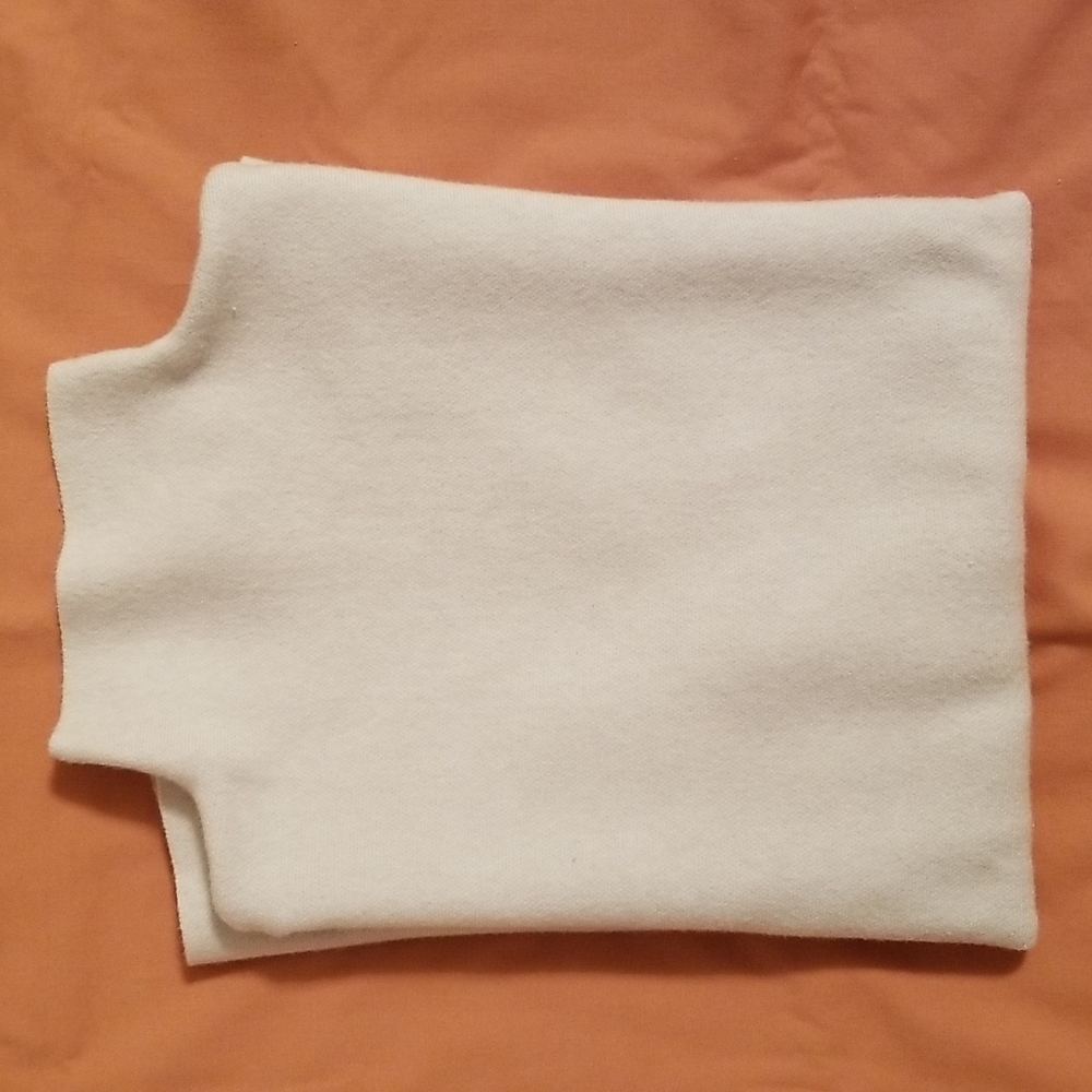 ¾ sleeves mock turtleneck sweater